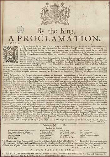 Royal proclamation