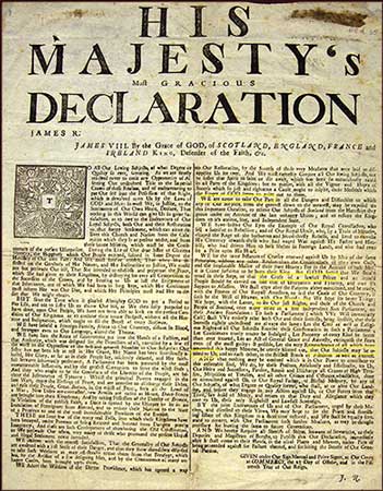 James VIII's proclamation