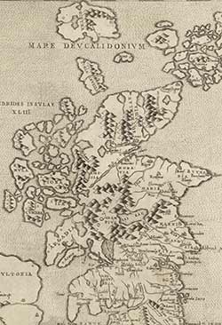 Map of Scotland, 1560