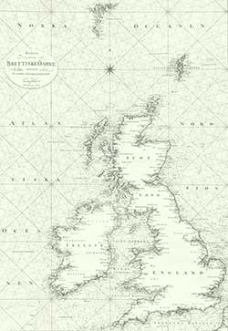 Sea chart of Great Britain