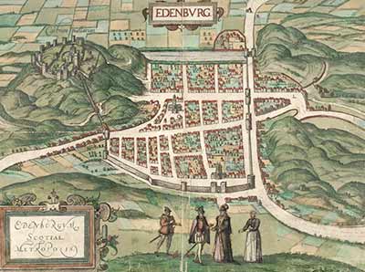 Map of Edinburgh from 1582
