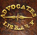 'Advocates Library' gilt design