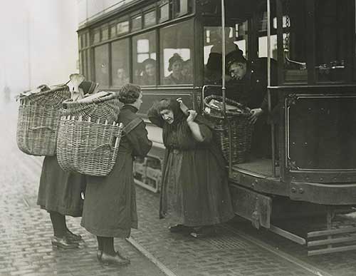 Old tram and fishwives
