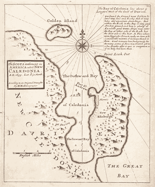 Map of Darien (New Caledonia)
