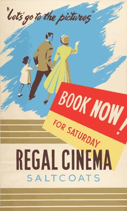 An old advertising poster for Regal Cinema.