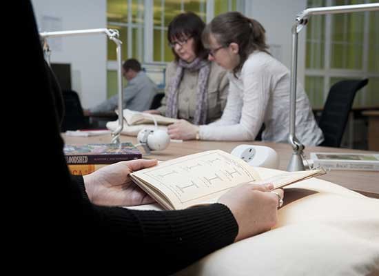 Readers in the Special Collections Reading Room