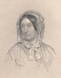 Drawing of Mary Somerville.