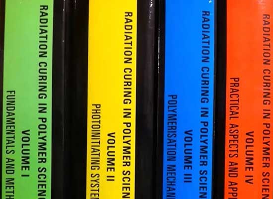 Colourful book spines