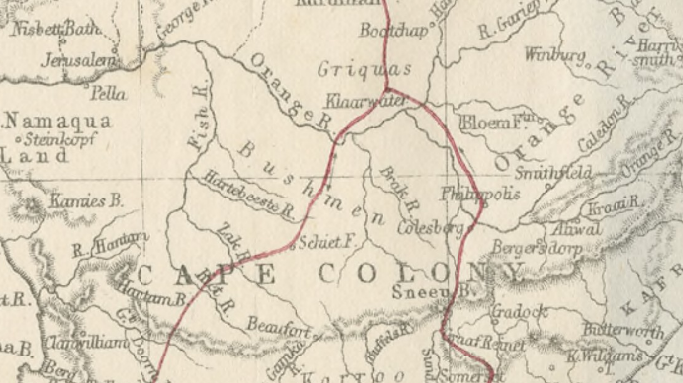 Detail from Africa map