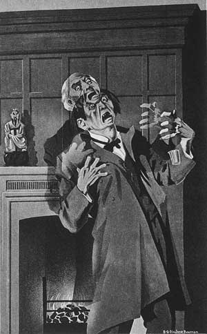 Illustration of 'Jekyll' becoming 'Hyde'