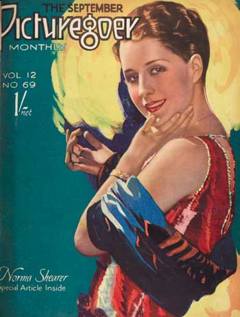 'Picturegoer' magazine cover with Norma Shearer