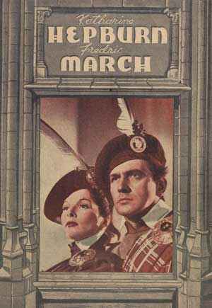 Poster with Katharine Hepburn and Frederick March