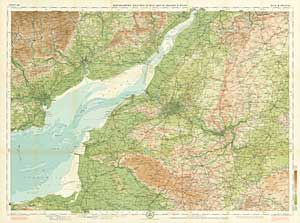 Map of Bath and Bristol