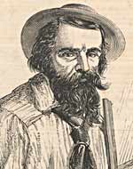 Drawing of artist Thomas Baines