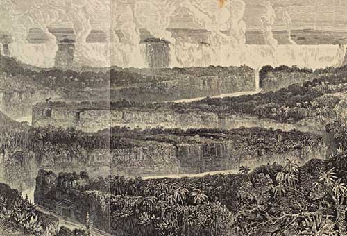 Engraving of Zambesi Falls