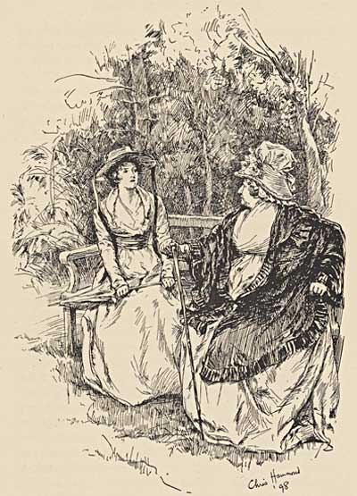 Illustration of Elizabeth Bennet and Lady Catherine de Bourgh