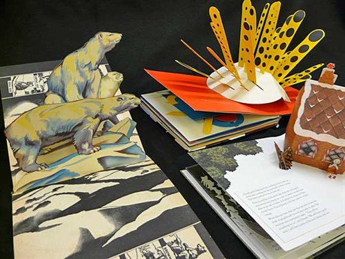 Photo of three pop-up books