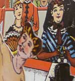 Circus cut-out detail from movable book