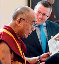 The Dalai Lama at the National Library