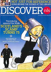 NLS magazine cover with Oor Wullie illustration