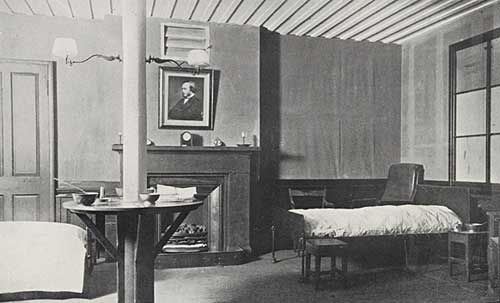 Picture of a re-created early hospital ward