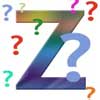 Letter 'Z' and question marks