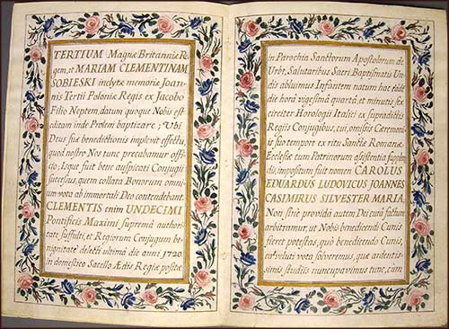 Two-page baptism certificate