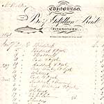 Detail from a fishmonger's bill, 1841
