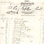 Detail from a fishmonger's bill, 1841