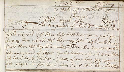 Recipe for cherry marmalade