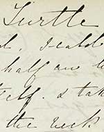 Detail from handwritten recipe