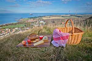 Picnic with Scottish cheese