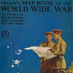 Cover of Nelson's 'Map book of the world wide war', 1917
