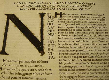 Close up of black and white text on a page