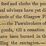 Detail from a news piece about cholera