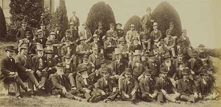 Group photograph of water commissioners at Loch Katrine