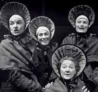 Photo of women wearing large bonnets