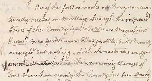 Henrietta Liston's diary about the US