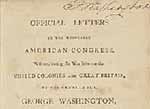 Detail from Washington's official letters
