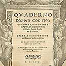 Title page detail of 'Quaderno doppio'