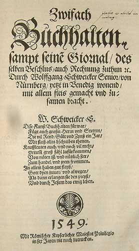 Title page of 'Zwei buchhalten'