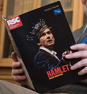 David Tennant on the cover of the RSC's 'Hamlet' programme