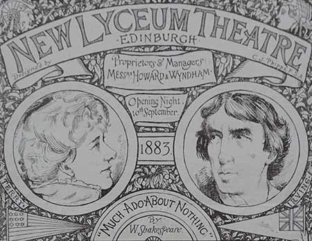 Ellen Terry and Henry Irving in an 1882 theatre programme