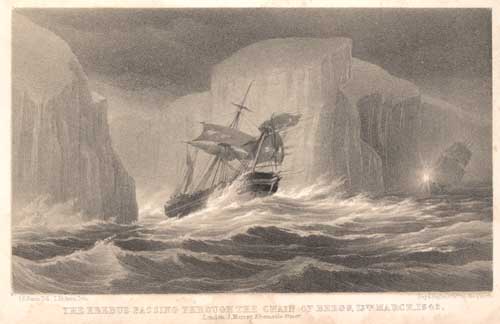 'The Erebus' in Antarctic sea