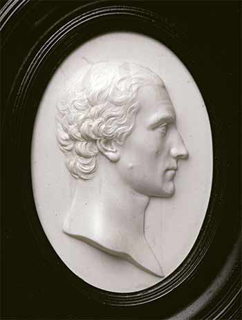 Marble engraving of Robert Adam