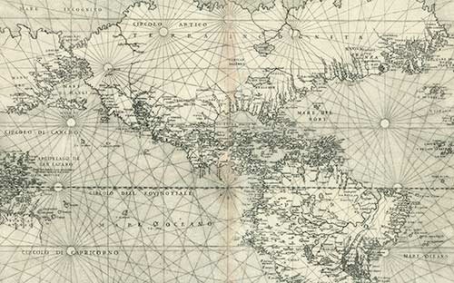 Map of Central and South America