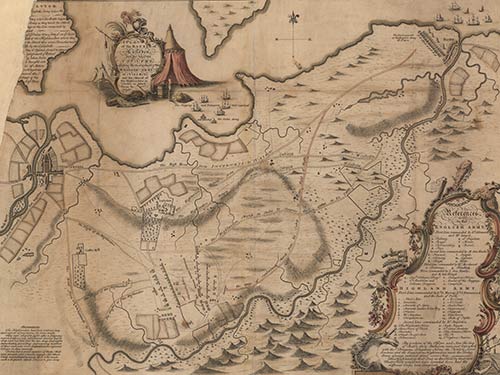 Map of Culloden battlefield