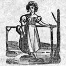 Woodcut of woman