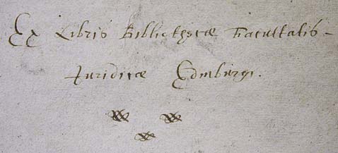 Pre-1694 inscription