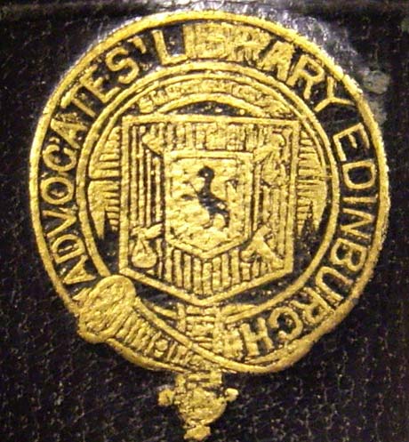 Gilt armorial stamp